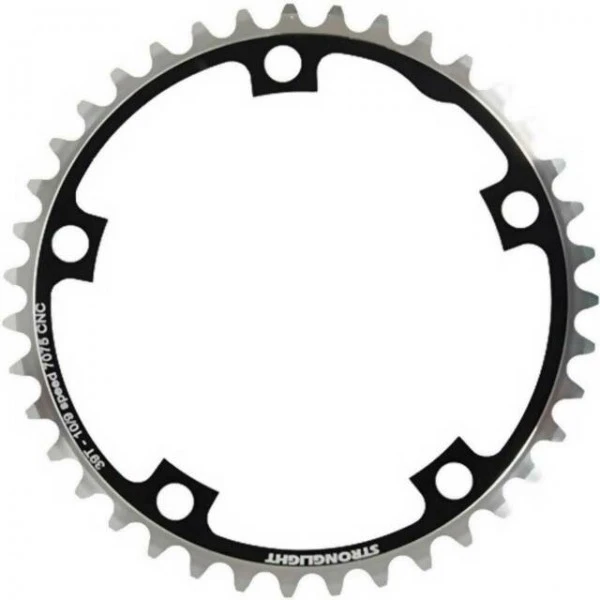Pro Kettenblatt Stronglight Road 130mm, 5Loch, 39Zähne 1 Pro Kettenblatt Stronglight Road 130mm, 5Loch, 39Zähne