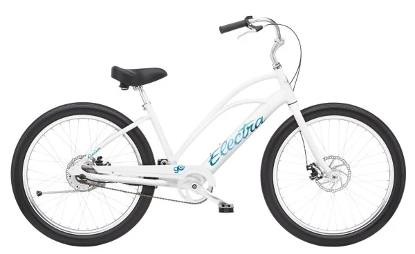 Electra Cruiser Go! Step-Thru 2022 White 1 Electra Cruiser Go! Step-Thru 2022 White